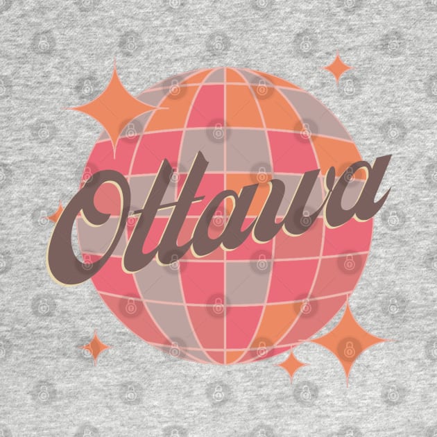 Ottawa City Canada Retro Vintage Design by Bailamor